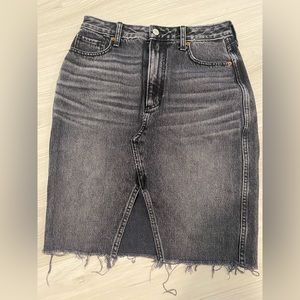 Abercrombie Black Denim Skirt (Size 28)